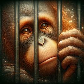 🐒 Affe im Käfig