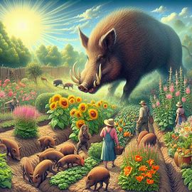 🐗 Wildschweine auf dem Acker