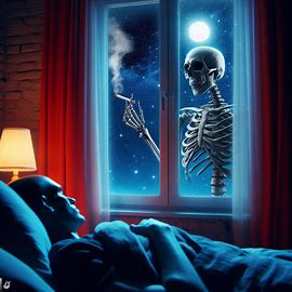 🚬 Skelett mit Zigarette