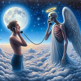 📞 telefoniert mit einen toten der im himmel ist