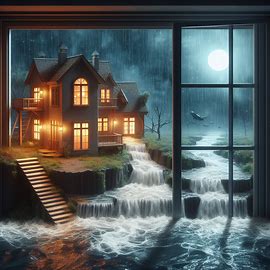 💧 🏠 Hochwasser ums Haus