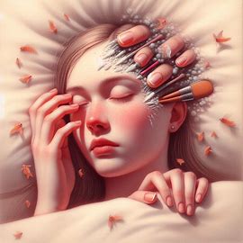 Fingernagel wächst aus dem Gesicht