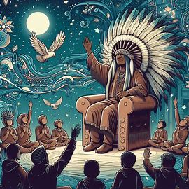 ich sehe einen schamanen