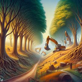 🌳 Allee mit alten Bäumen