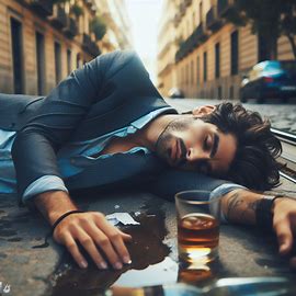 🛣️ Mein Schwarm liegt betrunken auf der Straße