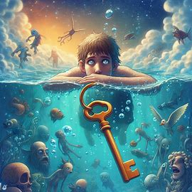 🔑 💧 Schlüssel im Wasser