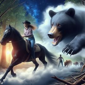 ⚫️ 🐻 Vom schwarzen Bären verfolgt und bedroht