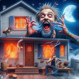 Wilder verrückter Mann