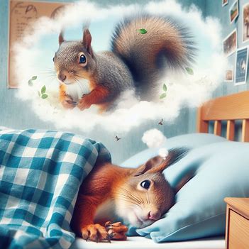 🐿️ 🛌 Eichhörnchen im Bett