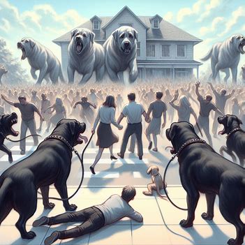 ⚫️ 🐶 Große schwarze Hunde  Nachbarn  Chaos