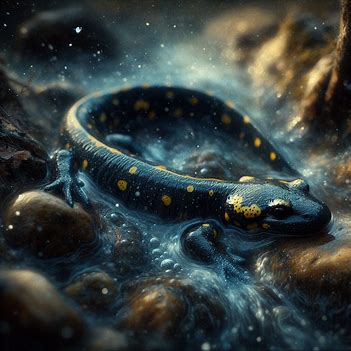Salamander im Wasser