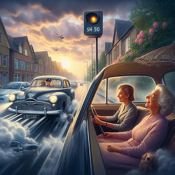 Tante wurde geblitzt