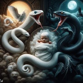 🐍 ⚫️ Eine WEISSE_SCHLANGE und eine schwarze