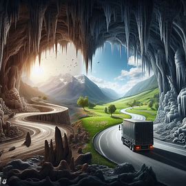 🕳️ Mit dem Lastwagen durch die Höhle ins Freie