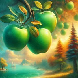 🟢 🍎 3 grüne schöne äpfel