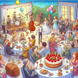 Erdbeertorte und Tanz