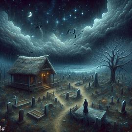 🪦 Hütte und zwei Gräber