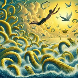 🐍 Schlange im Meer&frasl;See