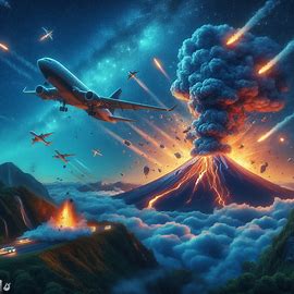 🌋 Vulkanausbruch und abstürzende Flugzeuge