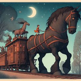 🟤 🐴 Großes braunes Pferd