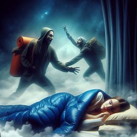 Frau im Schlafsack gerettet