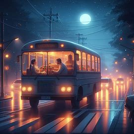 🚌 Busfahrt, Vorhänge geschlossen