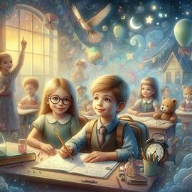 Ich besuche Schulklasse