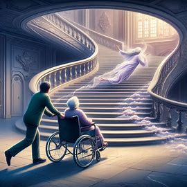 👩&zwj;🦽 Rollstuhl stürzt die Treppe hinunter