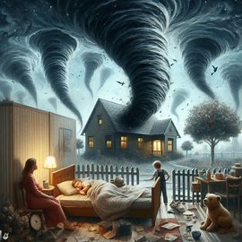 Vier Tornados nebeneinander