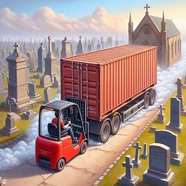 Schiebe 4 Tonnen auf den Friedhof