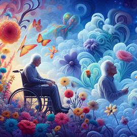 🌸 Blumen/Mann ohne Beine