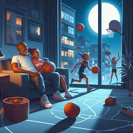 Basketball in der Wohnung