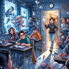 Flucht vor anderen Jugendlichen