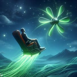 🪑 Mann im fliegenden Stuhl