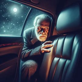 Alter fremder Mann schlägt mir mit der Faust in das Gesicht