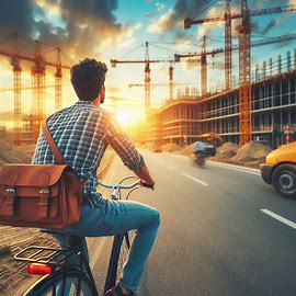 🚴 Mit dem Fahrrad durch die Baustelle