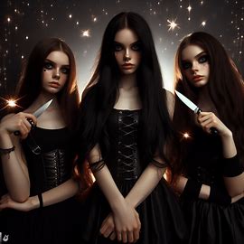 🔪 Gothikgirls mit Messer